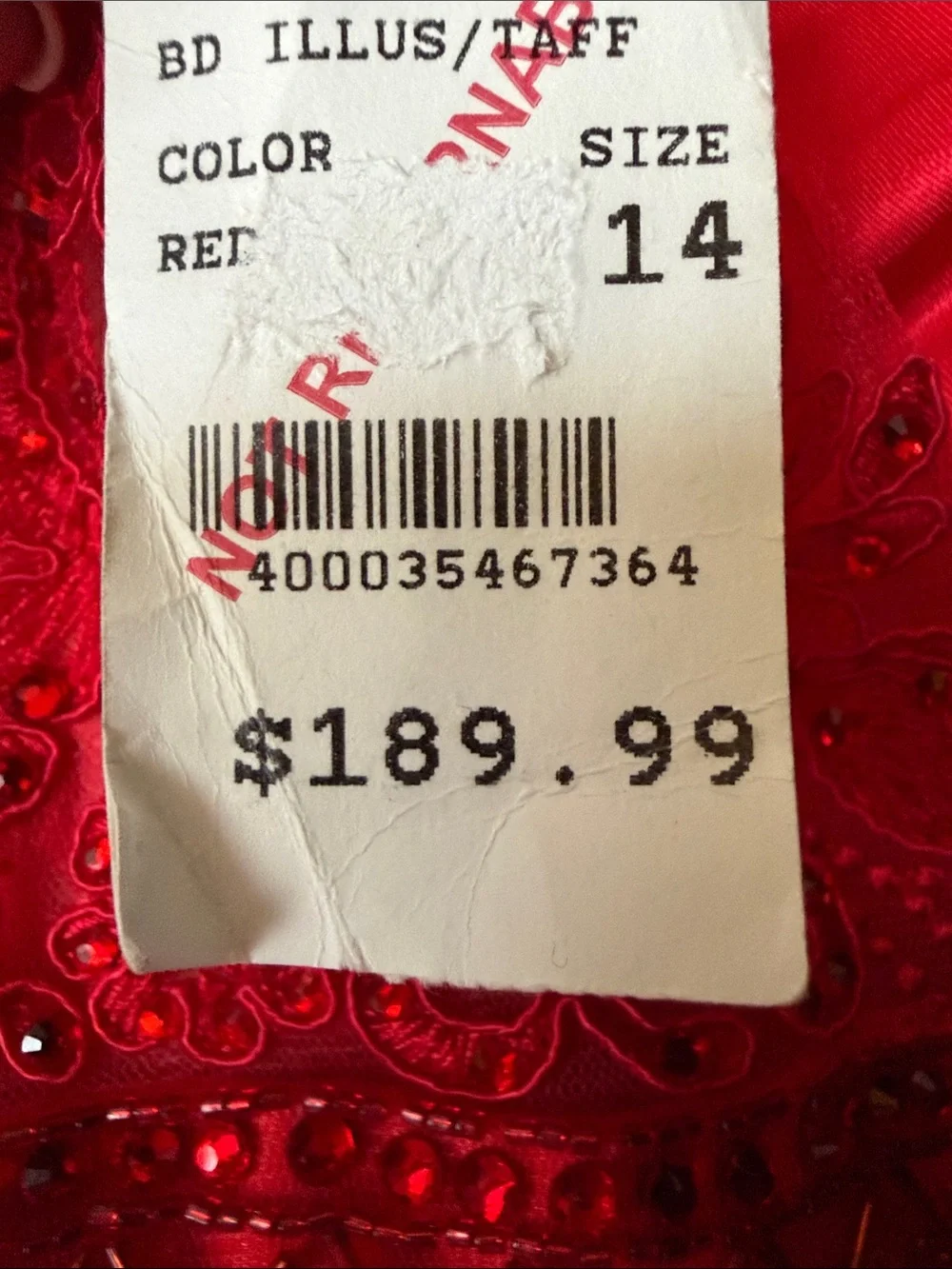 Girls Junior Red Embellished Party Dress